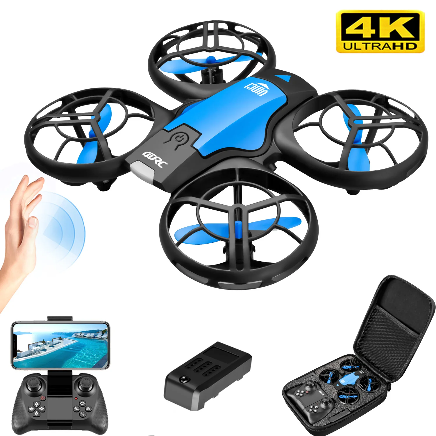 Drone Ae Rc - V8 Nowy Mini Dron 4K Profesjonalny